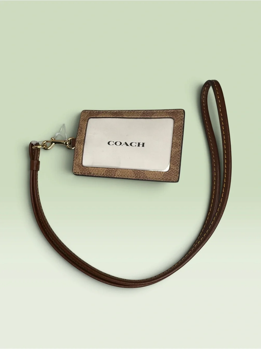 Coach Lanyard Signature Canvas Brown